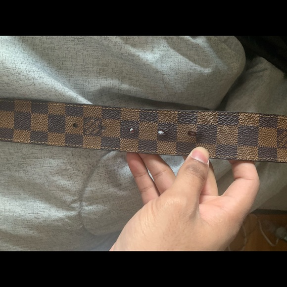 Men’s Louis Vuitton Damier Belt Brown - Picture 3 of 6